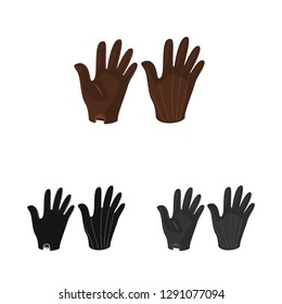 Vector design of silhouette and safety icon. Collection of silhouette and comfort stock vector illustration.