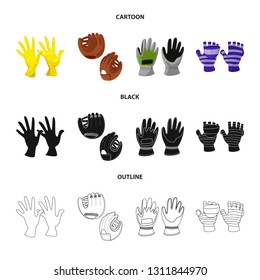 Vector design of silhouette and safety icon. Collection of silhouette and comfort vector icon for stock.