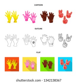 Vector design of silhouette and safety icon. Collection of silhouette and comfort vector icon for stock.