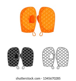 Vector design of silhouette and safety icon. Set of silhouette and comfort stock symbol for web.