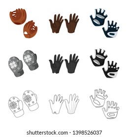 Vector design of silhouette and safety icon. Set of silhouette and comfort stock vector illustration.