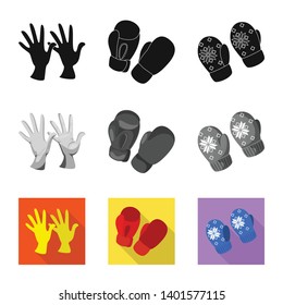 Vector design of silhouette and safety icon. Set of silhouette and comfort stock symbol for web.