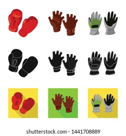 Vector design of silhouette and safety icon. Set of silhouette and comfort stock vector illustration.