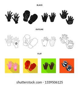 Vector design of silhouette and safety logo. Collection of silhouette and comfort stock vector illustration.