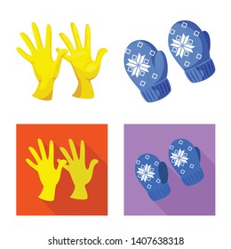 Vector design of silhouette and safety logo. Set of silhouette and comfort stock vector illustration.