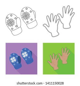Vector design of silhouette and safety logo. Collection of silhouette and comfort vector icon for stock.