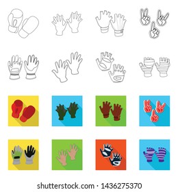 Vector design of silhouette and safety logo. Collection of silhouette and comfort vector icon for stock.