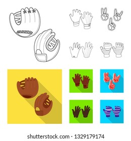 Vector design of silhouette and safety sign. Collection of silhouette and comfort vector icon for stock.