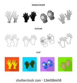 Vector design of silhouette and safety sign. Collection of silhouette and comfort stock symbol for web.