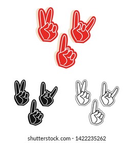 Vector design of silhouette and safety sign. Collection of silhouette and comfort stock symbol for web.