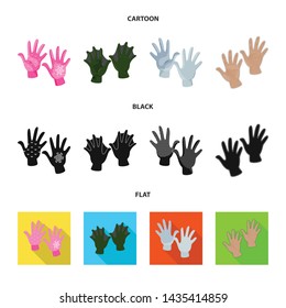 Vector design of silhouette and safety sign. Collection of silhouette and comfort stock symbol for web.