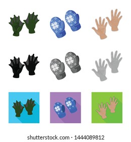 Vector design of silhouette and safety sign. Collection of silhouette and comfort stock symbol for web.
