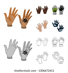 Vector design of silhouette and safety symbol. Set of silhouette and comfort stock vector illustration.