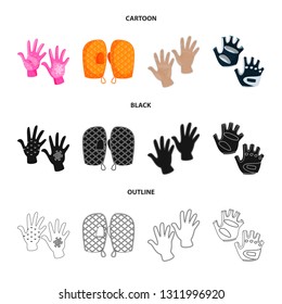 Vector design of silhouette and safety symbol. Collection of silhouette and comfort stock symbol for web.