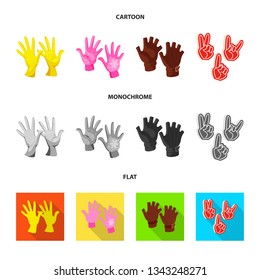 Vector design of silhouette and safety symbol. Set of silhouette and comfort stock vector illustration.