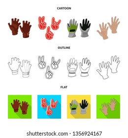 Vector design of silhouette and safety symbol. Collection of silhouette and comfort stock vector illustration.