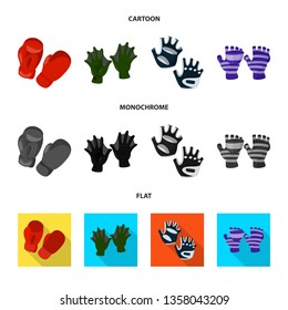 Vector design of silhouette and safety symbol. Set of silhouette and comfort stock vector illustration.