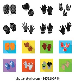 Vector design of silhouette and safety symbol. Collection of silhouette and comfort stock vector illustration.