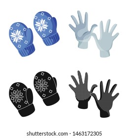 Vector design of silhouette and safety symbol. Collection of silhouette and comfort vector icon for stock.