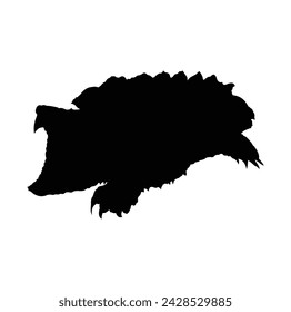 vector design silhouette of turtles or Testudines