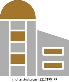 Estilo de icono Silo de diseño de vectores