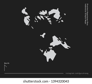 Vector design of simple 34 Province of Indonesia Map with polygonal design and editable EPS-10 format. Every map including line and detail of city or district area in province of Indonesia. 