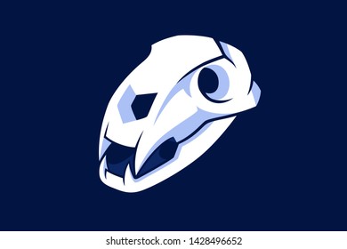 Vector Design of Simple Bear Skull