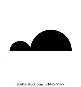 vector design simple cloud shape illustration