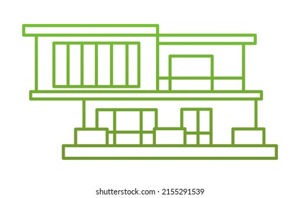 diseño vectorial, ilustración de forma moderna y ecológica