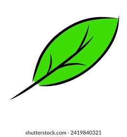 vector design of a simple leaf