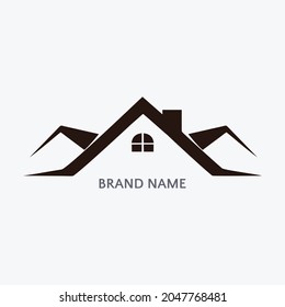 vector design with a simple look about a very simple and elegant housing company
