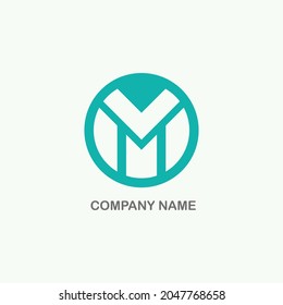 vector design with a simple look about very simple and elegant letter combinations