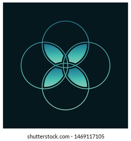 vector design, simple and modern technology logo, timeless