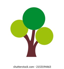 vector design, simple tree shape illustration
