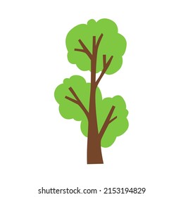 vector design, simple tree shape illustration