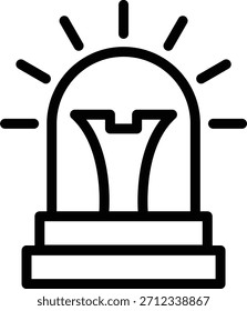 Symbolstil für Vektordesign-Sirene