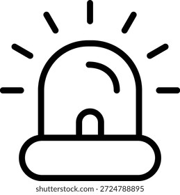 Symbolstil für Vektordesign-Sirene