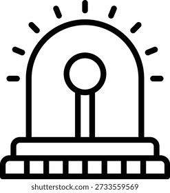 Diseño de Vector Sirena Estilo de icono