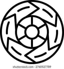 Vector Design Six Sigma Icon Style