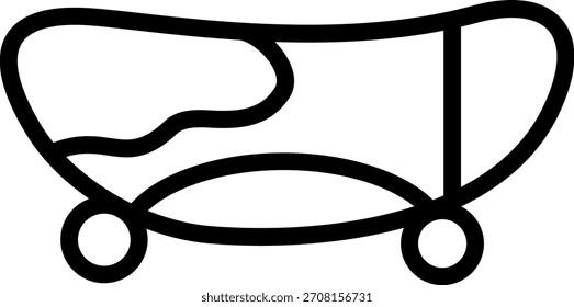 Vector Design Skateboarding Icon Style