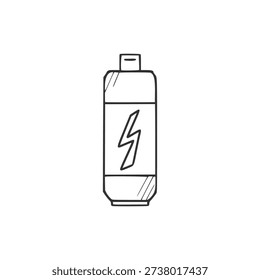 vector design sketch battery. battery symbol set with different concept