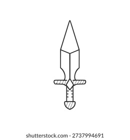 vector design with sketch black swords
