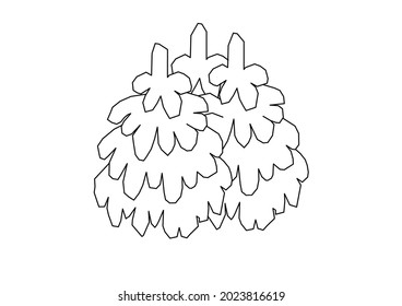 Esbozo de diseño vectorial de una hierba densa