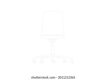 Vector Design Sketch of a leisure chair or office chair