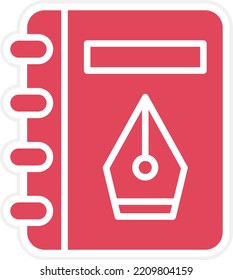 Vector Design Sketchbook Icon Style