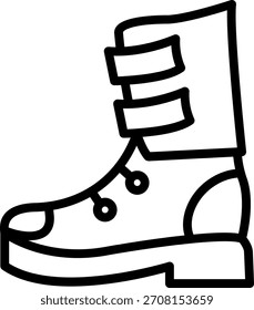 Vector Design Ski Boots Icon Style