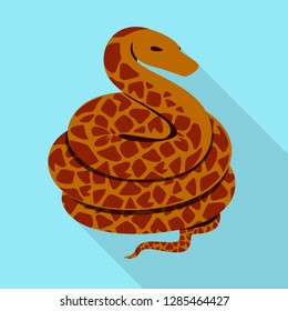 Vector design of skin and reptile symbol. Collection of skin and danger stock symbol for web.