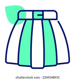 Vector design of skirt in modern style, ready to use