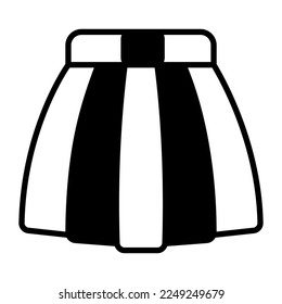 Vector design of skirt in modern style, ready to use