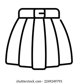 Vector design of skirt in modern style, ready to use